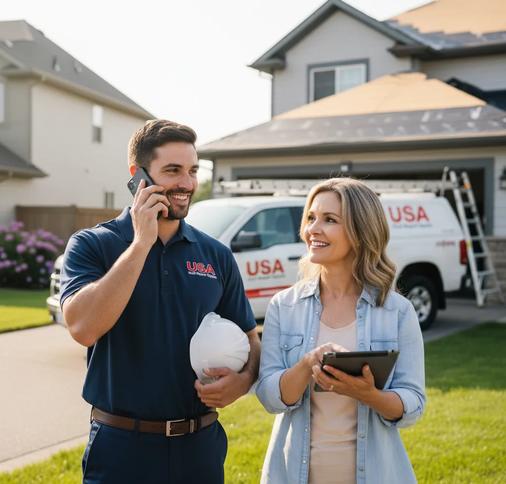 USA Roof Repair Experts customer support in Hermon